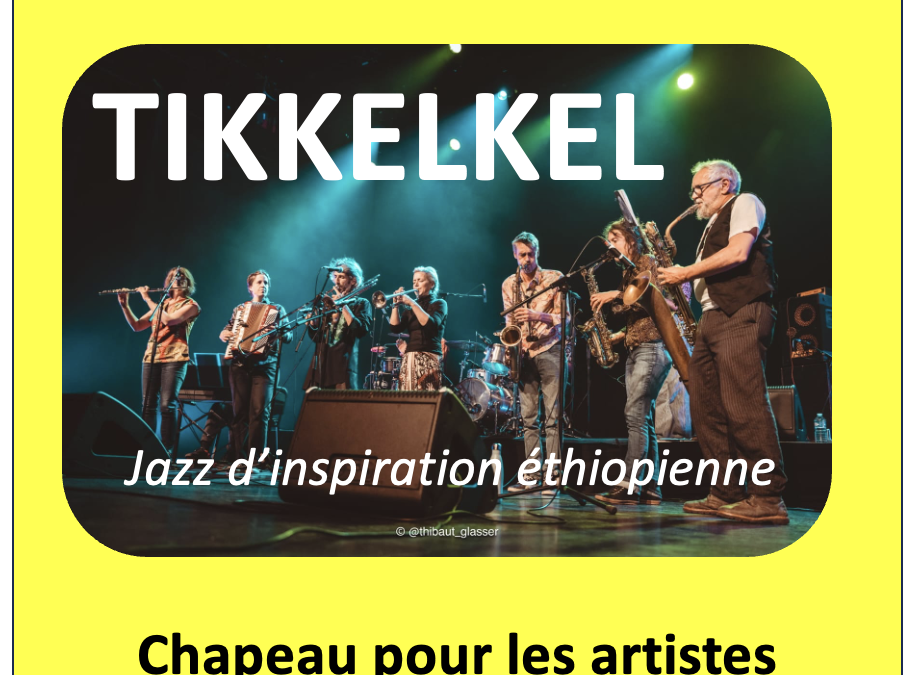 Café éphémère, concert avec TIKKELKEL, Jazz d’inspiration éthiopienne, vendredi 2 Octobre, accueil 19h30 à Lapouticario de Sorèze