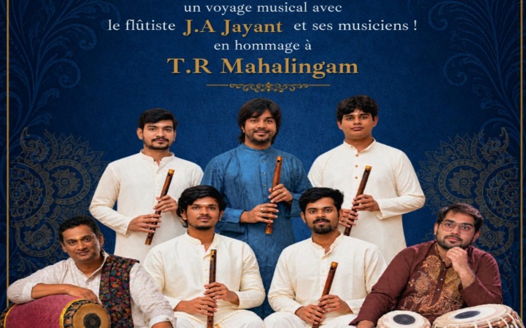 Musique Carnatique de l’Inde du Sud, Flute Ensemble avec J.A. Jayant et ses musiciens, le 9 novembre à 20h à Lapouticario de Sorèze
